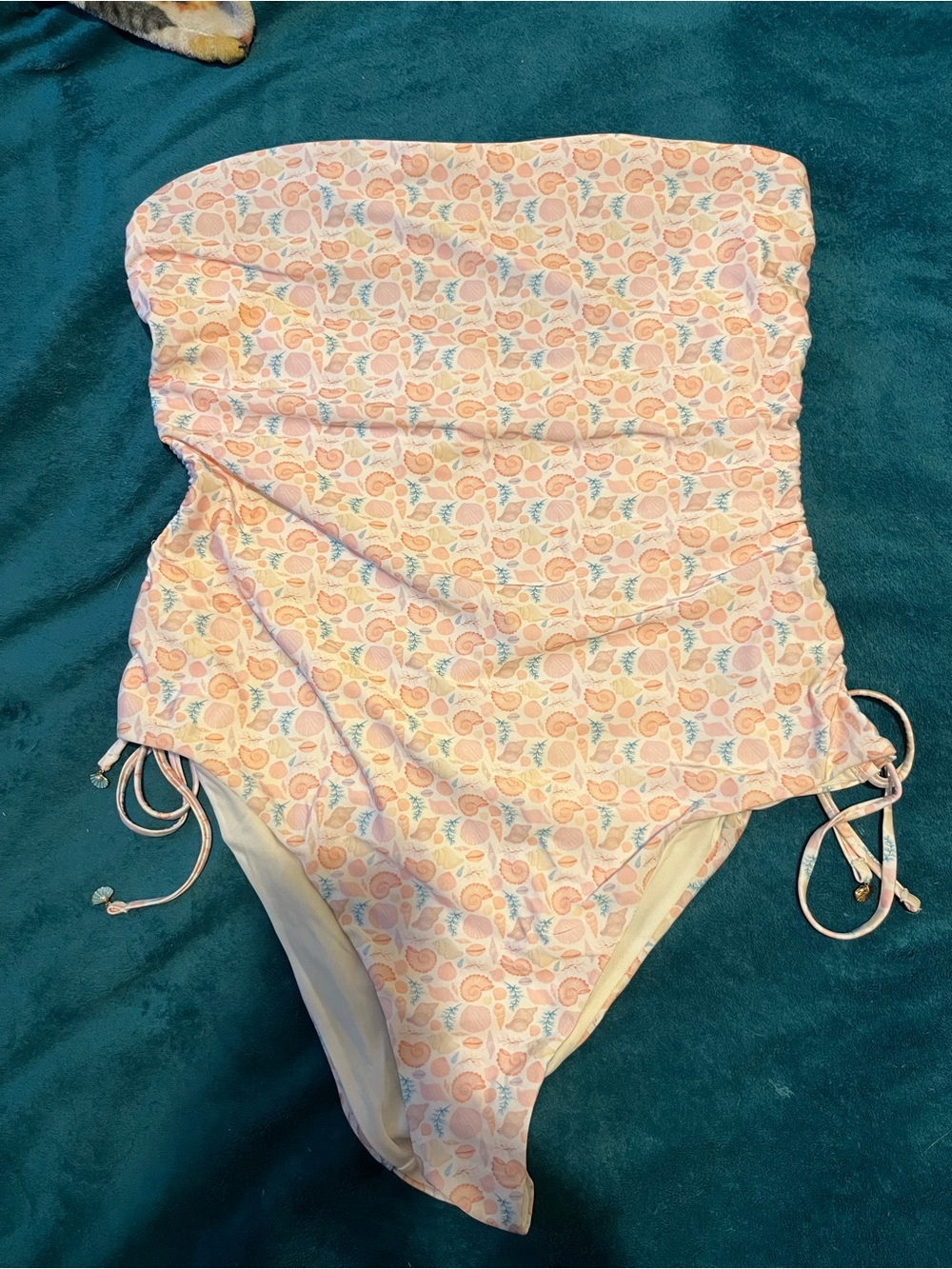 Boohoo Plus Pastel Pink Pineapple Print One-Piece Swimsuit